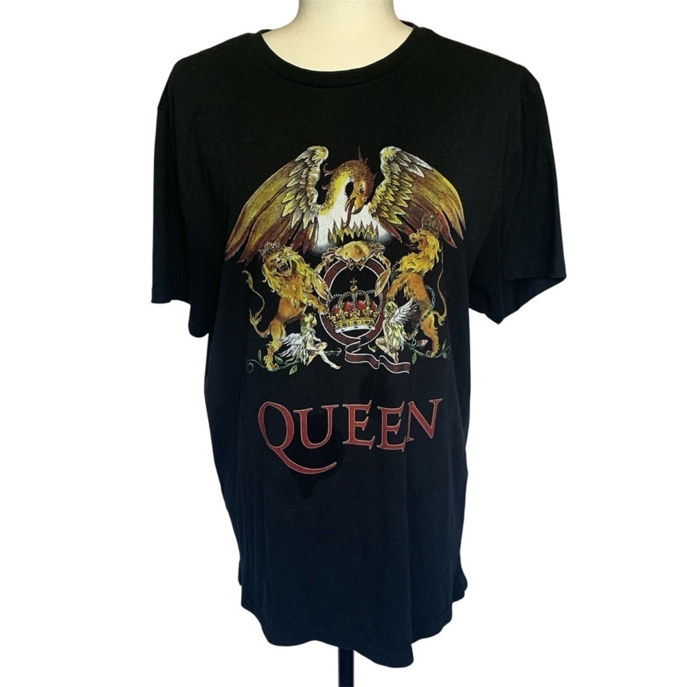 Queen Graphic Tee Black Size Large